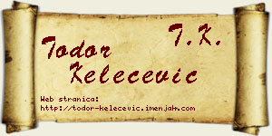 Todor Kelečević vizit kartica